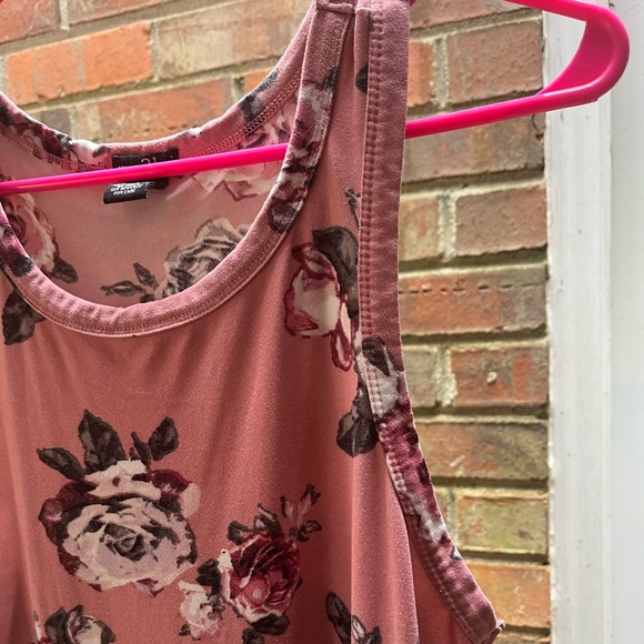 Rue 21 Pink Floral Tank Dress. Worn once great condition Size Medium - Picture 6 of 7